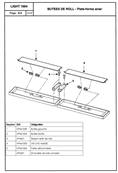 Kit arrt roll acier encastrable ERHEL Lg 820 mm