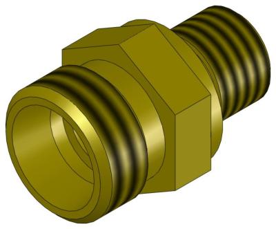 Raccord droit 1/4''-12