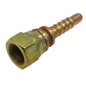 Raccord droit F BSP manchon 1/4'' écrou 1/4''